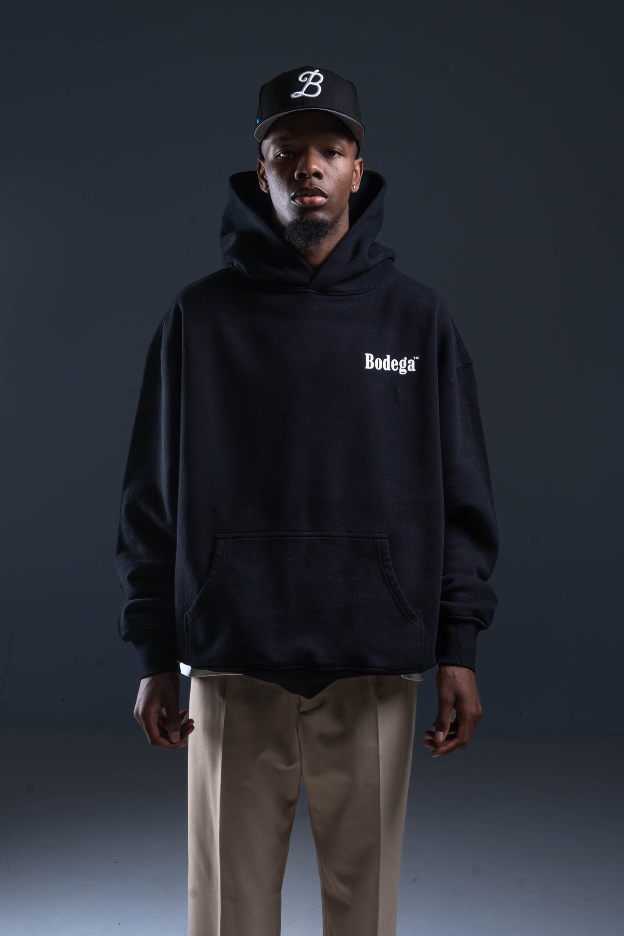 CRÉATION DE BODEGA HOODIE IN BLACK